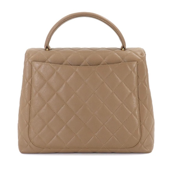 CHANEL Matelasse Hand Bag Caviar Skin Leather Brown A12397 Vintage 90245227 - Picture 2 of 5